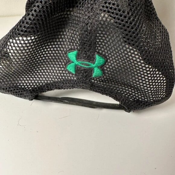 Under Armour Gray and Black Hat with Green and Yellow Logo - Picture 2 of 7